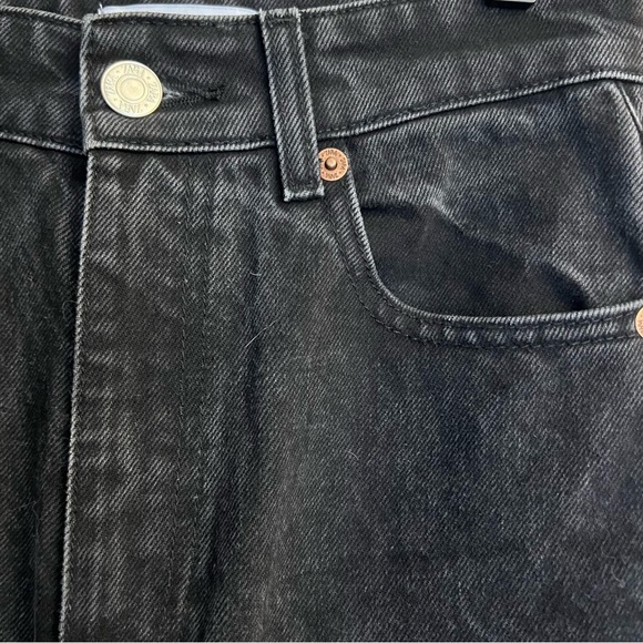 Zara High Waist Black Flare Denim Jeans US2 EU34 - Picture 4 of 4